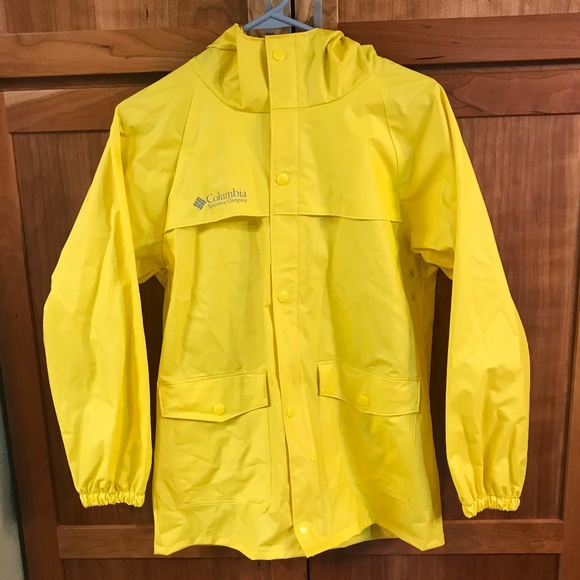 columbia womens yellow rain jacket